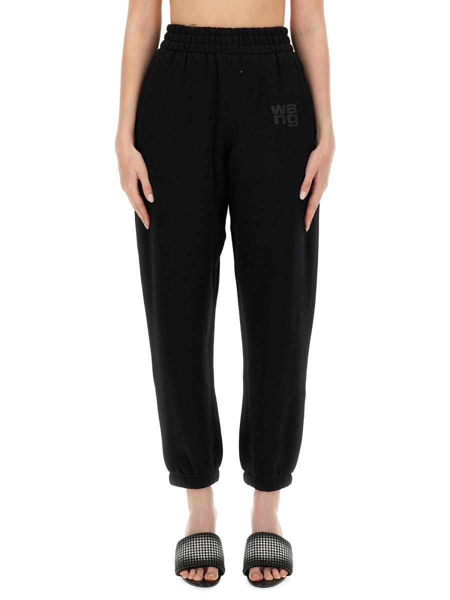 T By Alexander Wang 带标志慢跑裤