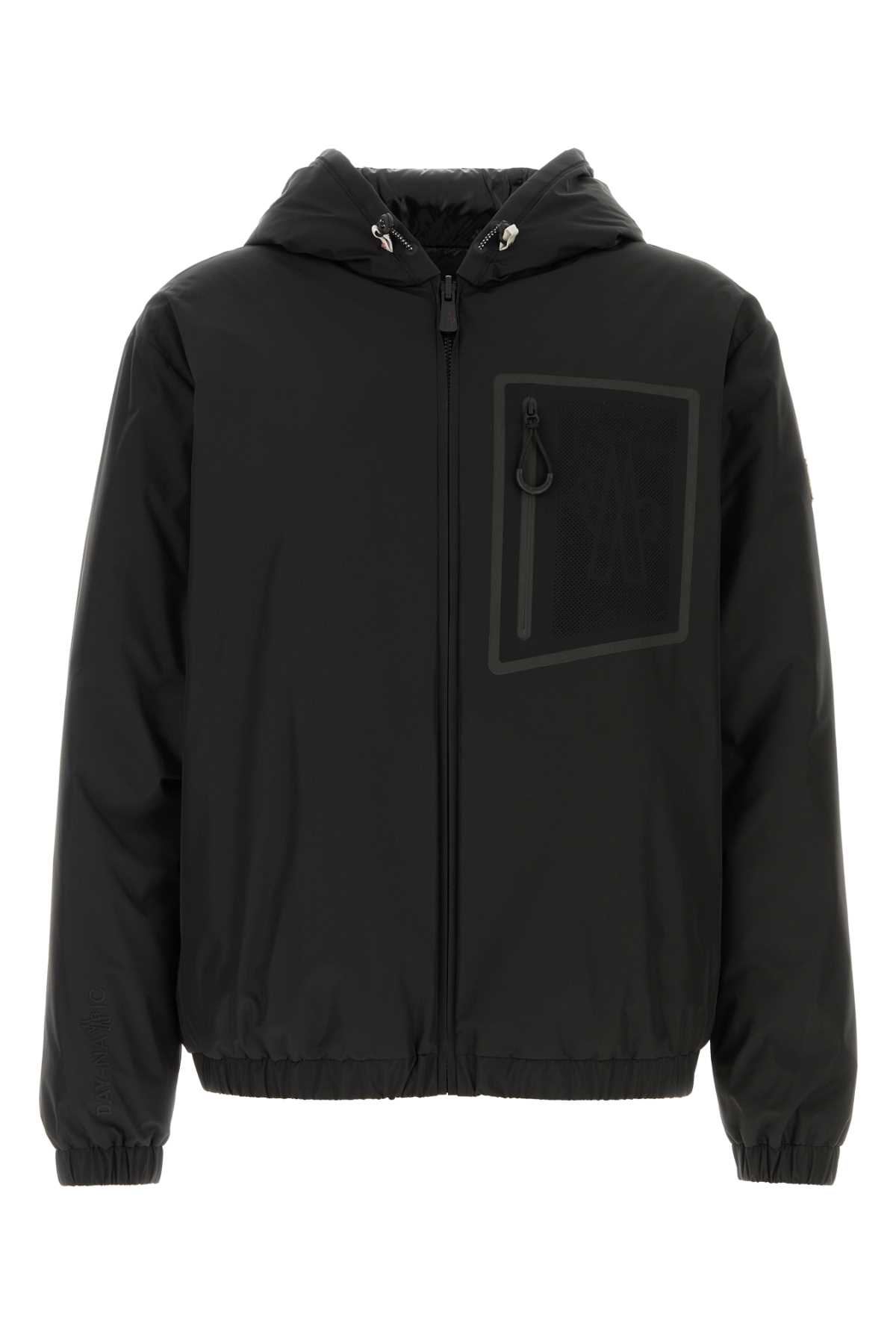 Moncler Grenoble 黑色尼龙可翻转Bergun羽绒服