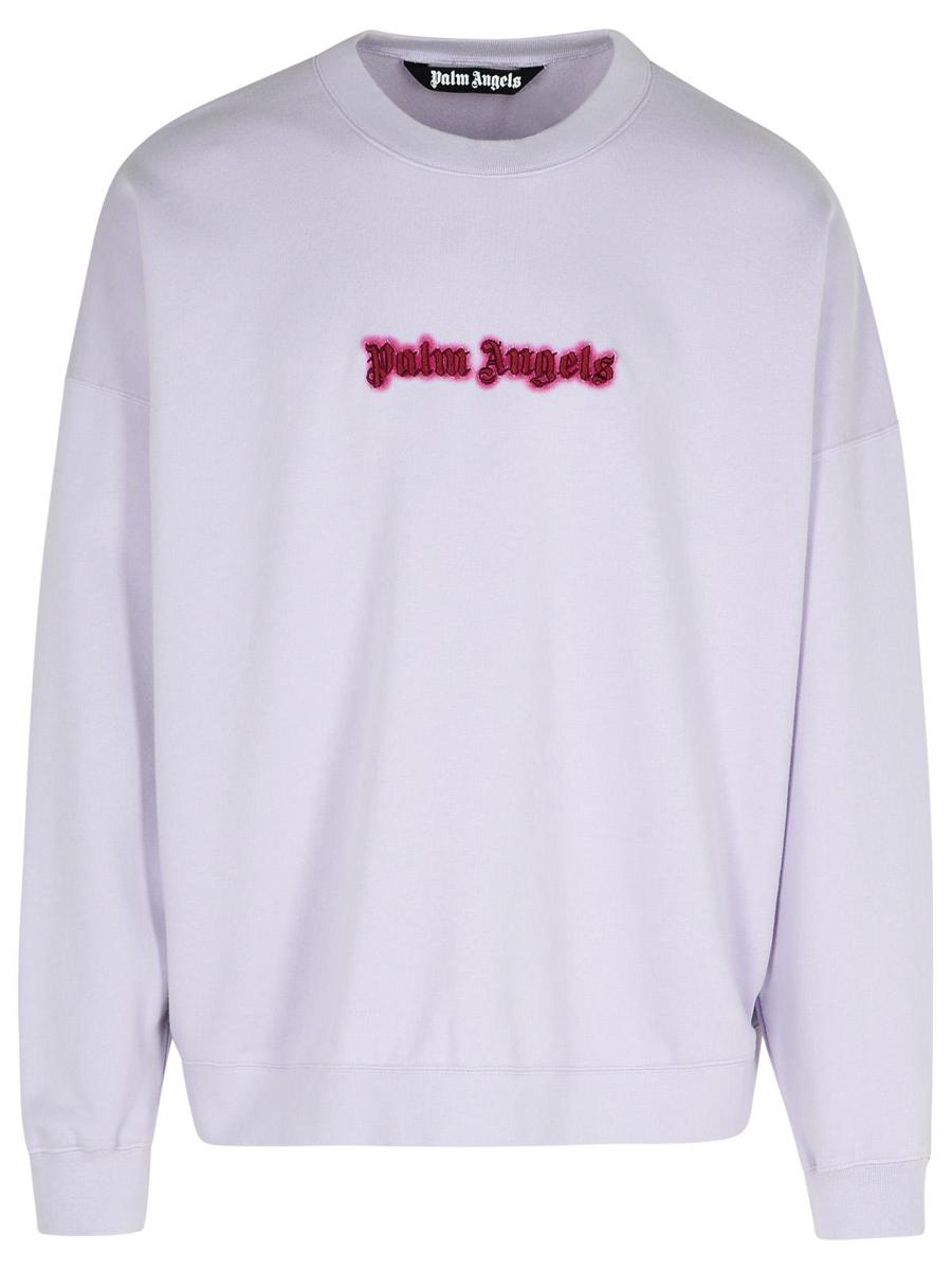 Palm Angels Neon 薰衣草紫棉质卫衣