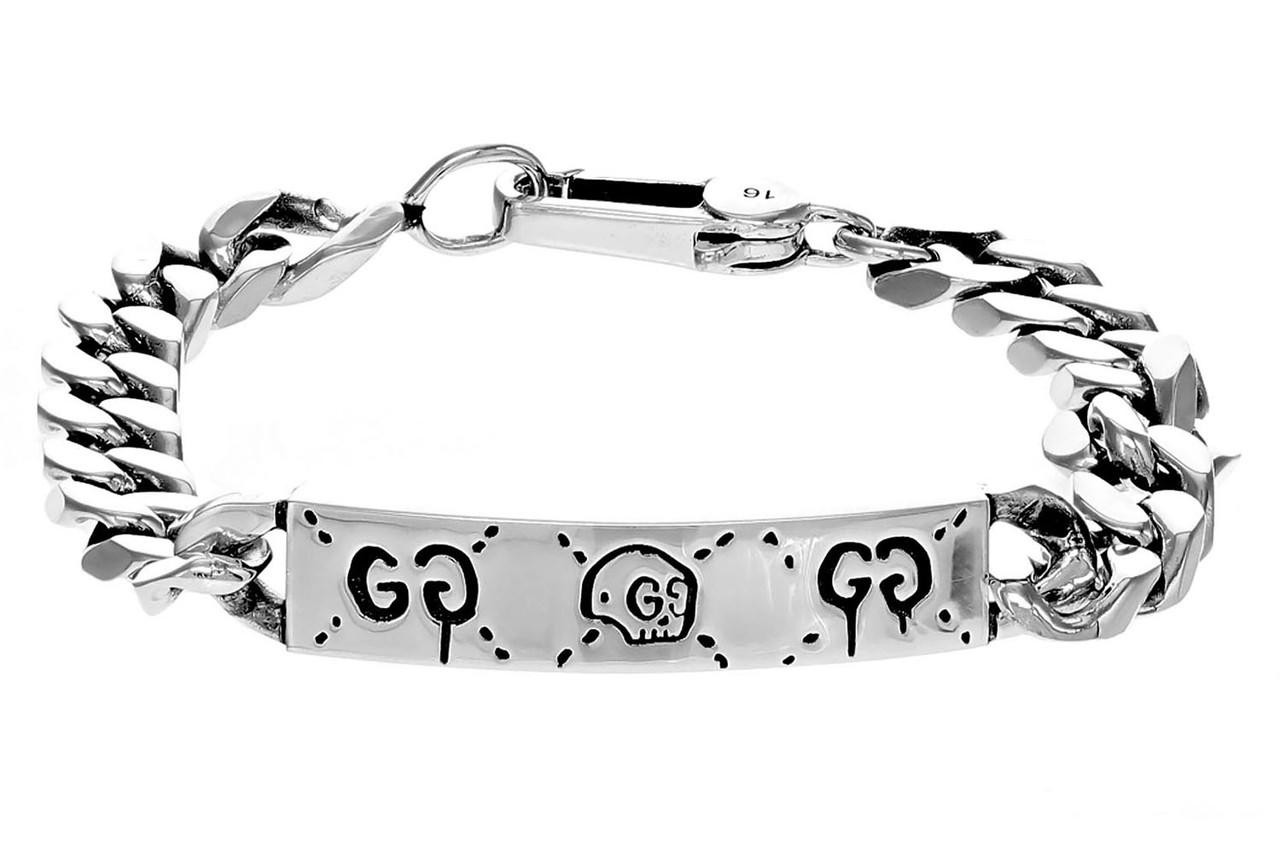 GUCCI Ghost Silver Chain Bracelet YBA4553210010