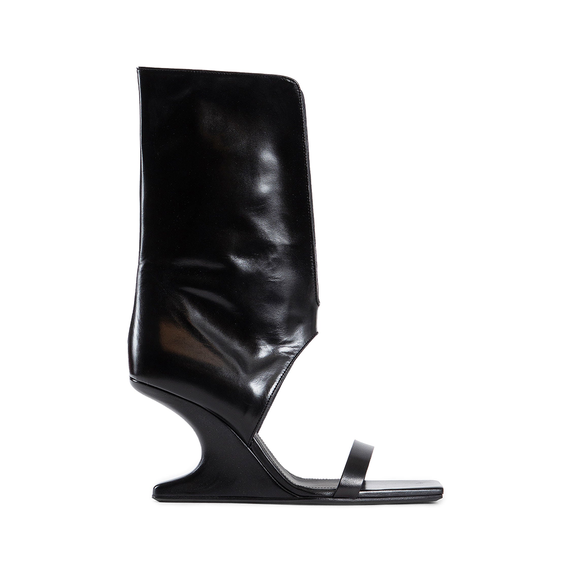RICK OWENS WOMAN BLACK SANDALS & SLIDES