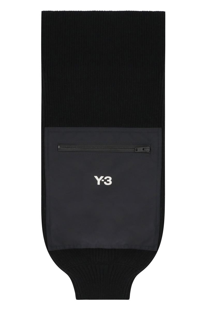 Y-3 Adidas Knitted Wool Scarf