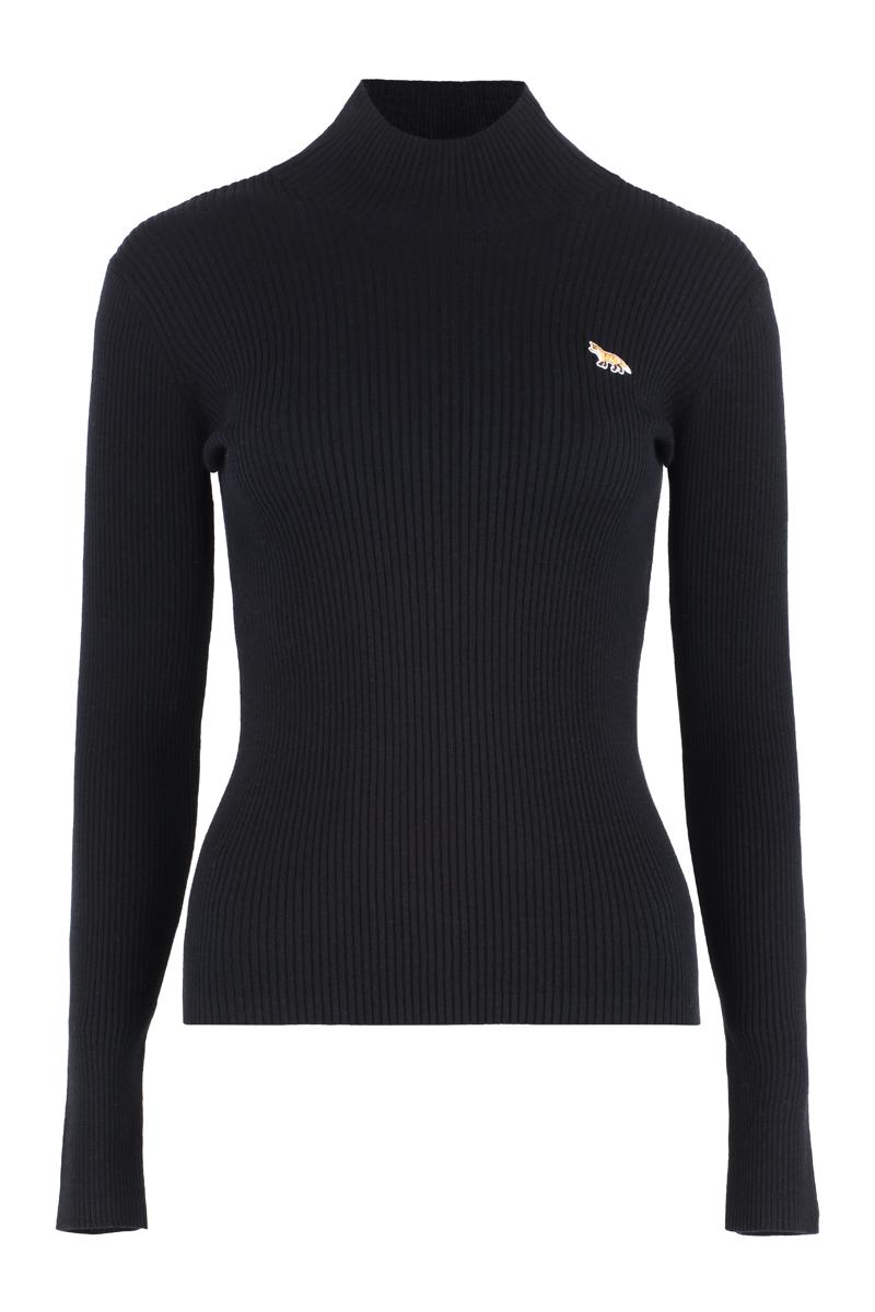 Maison Kitsuné 羊毛混纺高领毛衣