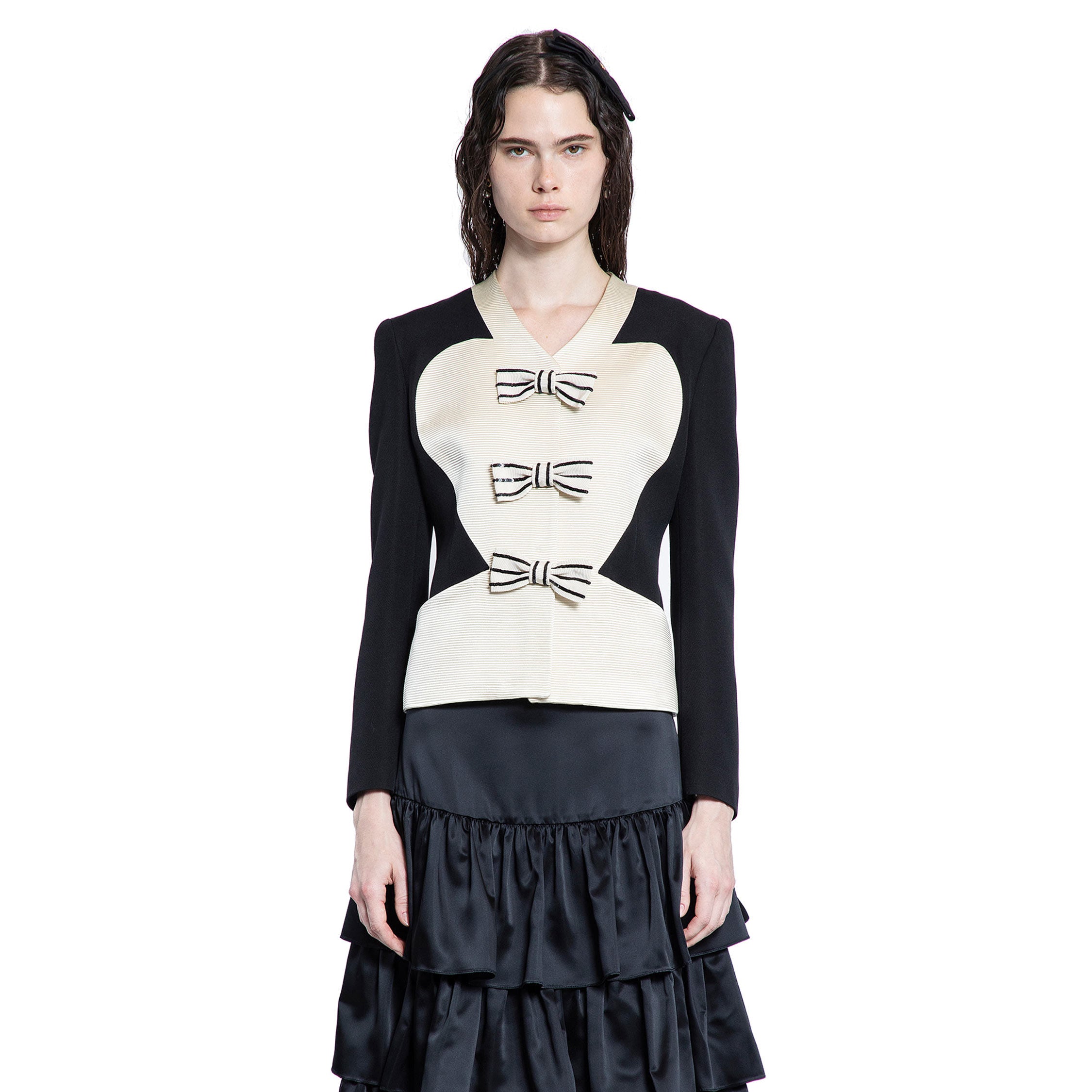 VALENTINO WOMAN BLACK & WHITE BLAZERS