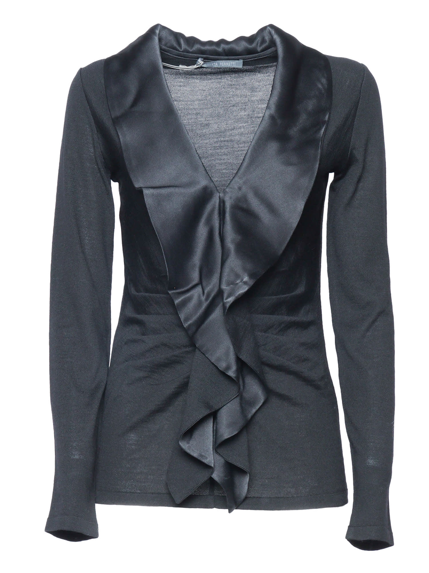 Alberta Ferretti 长款抽褶毛衣