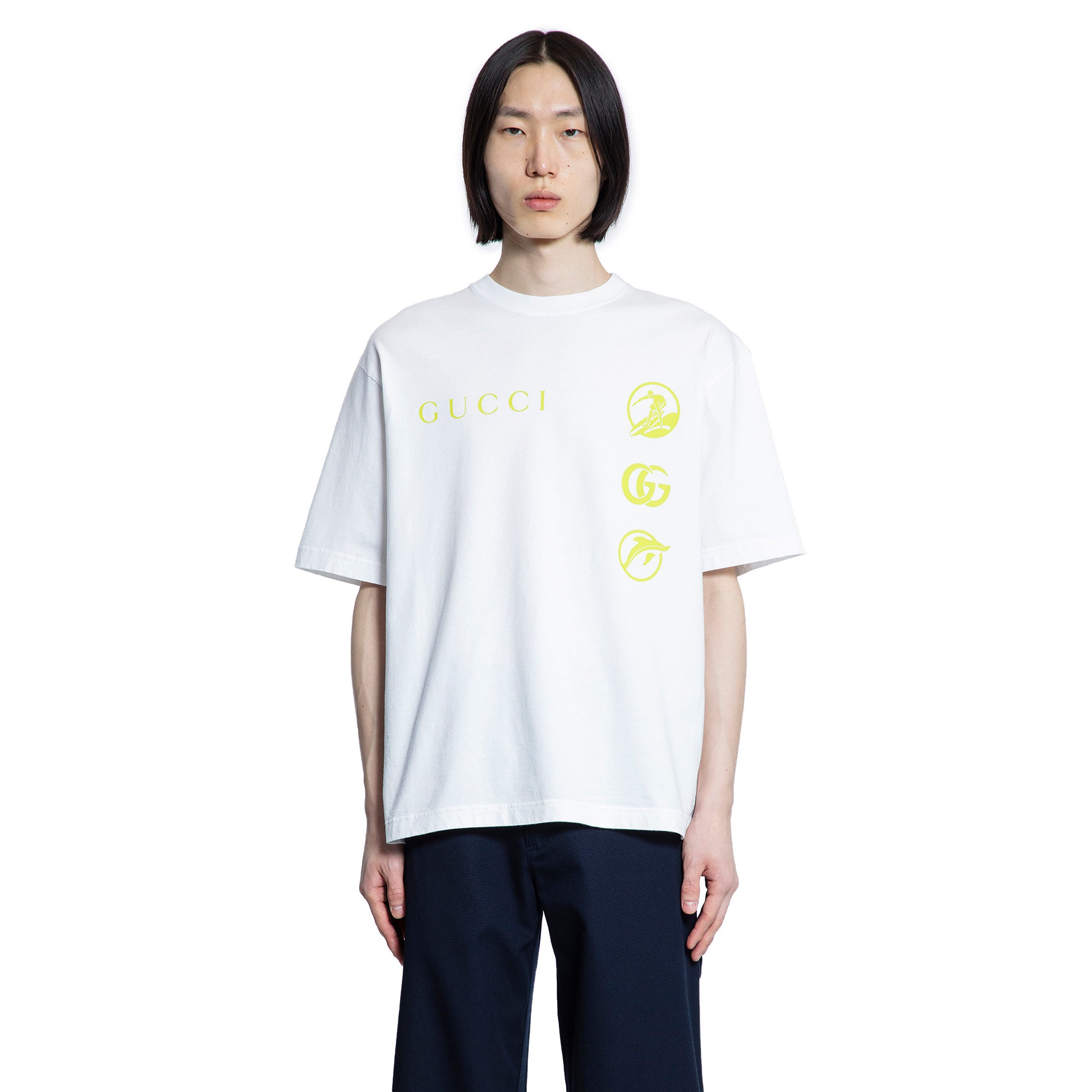 GUCCI MAN WHITE T-SHIRTS & TANK TOPS