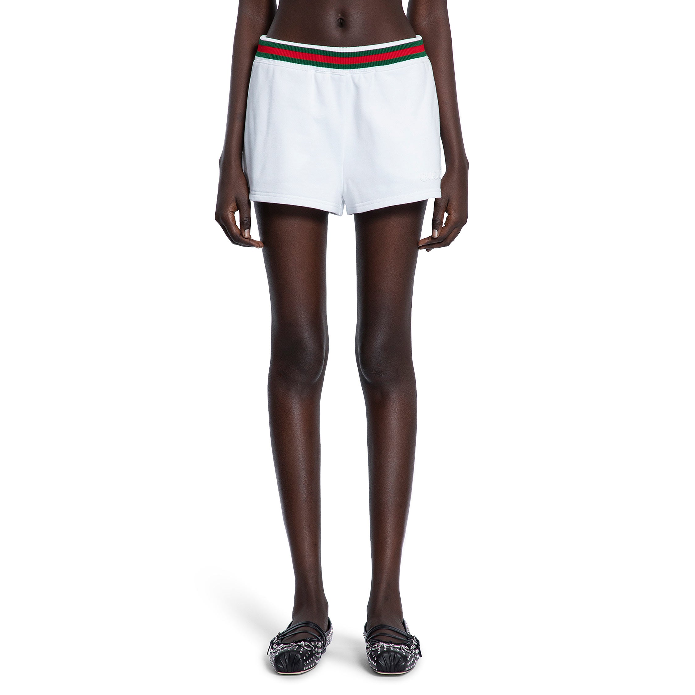 GUCCI WOMAN WHITE SHORTS
