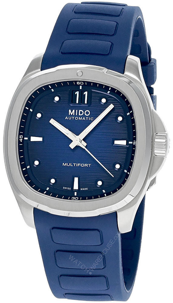 MIDO Multifort TV Big Date 40MM Blue Rubber Men's Watch M049.526.17.041.00 / M0495261704100