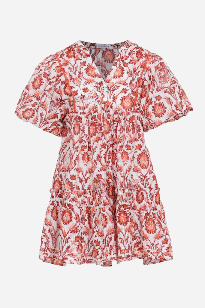 Mini Dress Aria for girls - Pink Victorian