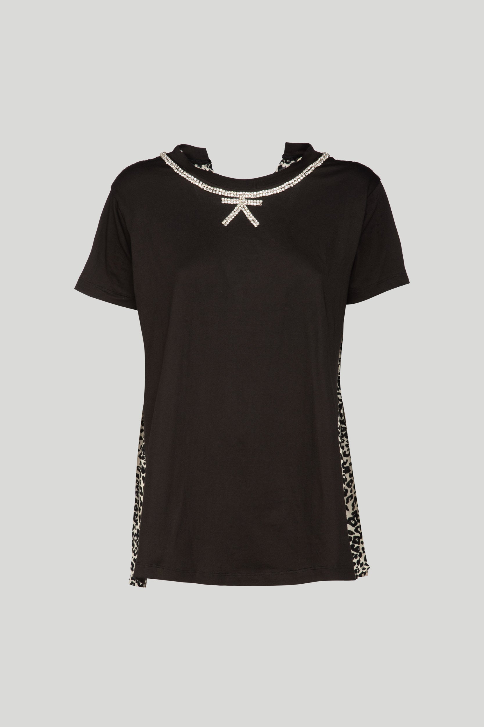PRINCESE LODO Maglia Leopardata con Dettaglio Fiocco