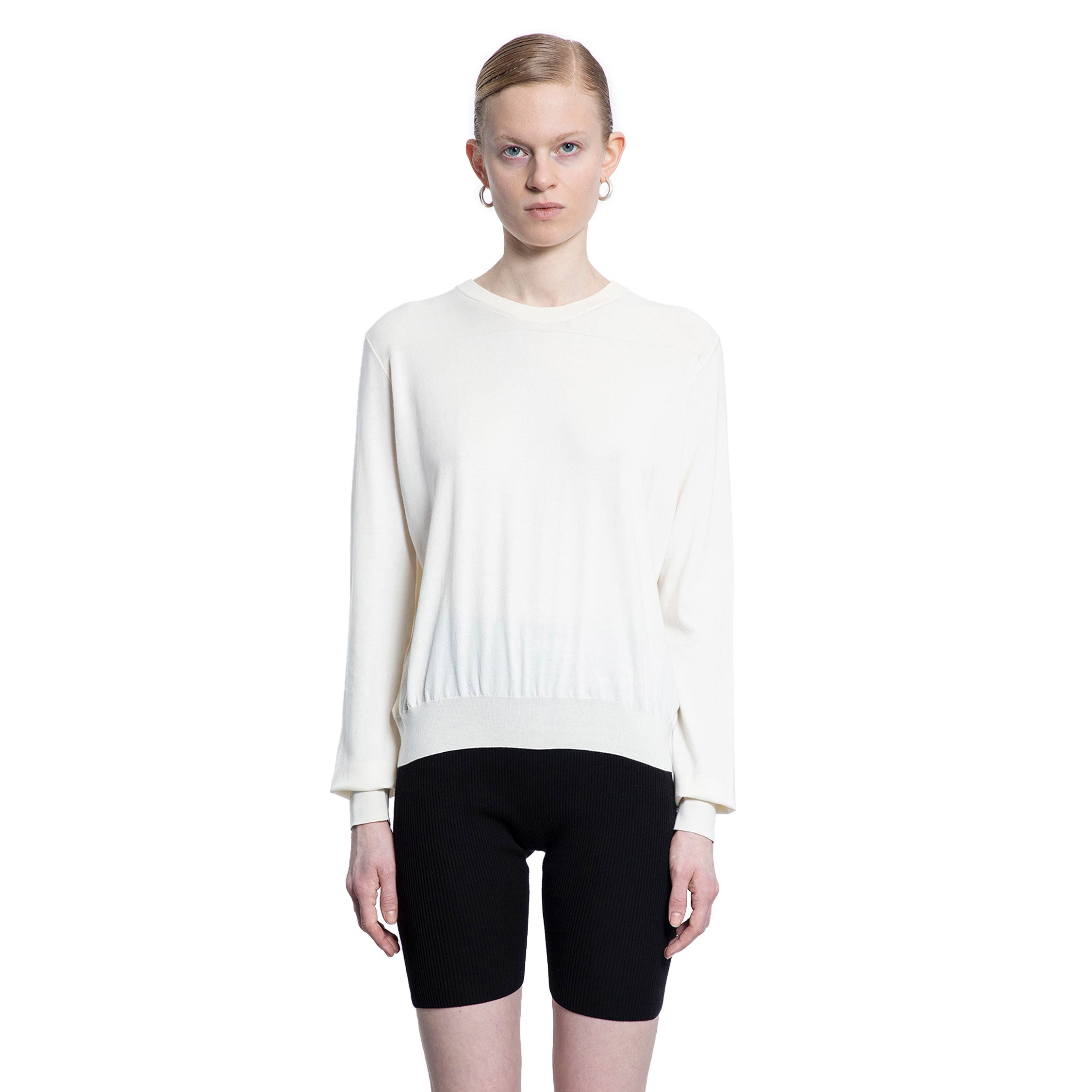 JIL SANDER WOMAN OFF-WHITE KNITWEAR