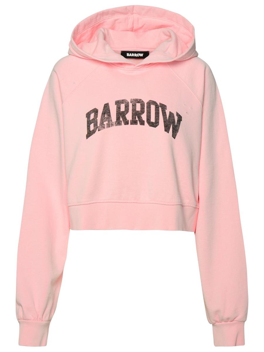 Barrow Pink Cotton Sweatshirt