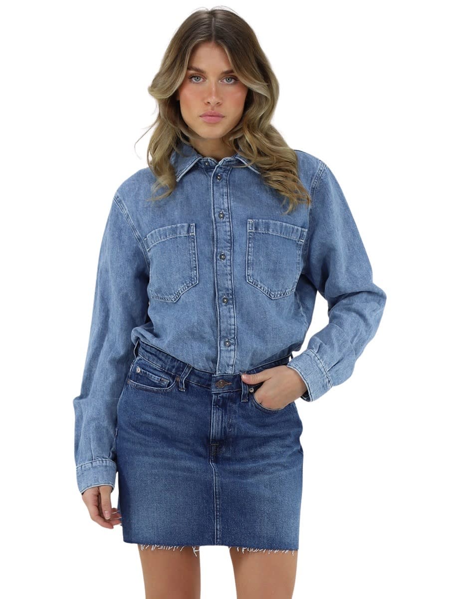 7 For All Mankind Ipanema 迷你半身裙连衣裙