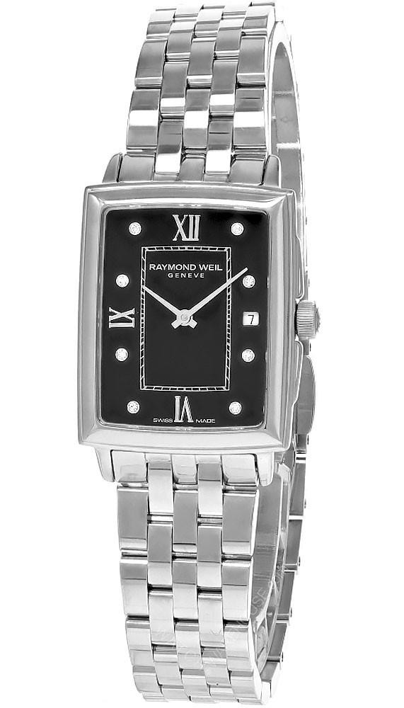 RAYMOND WEIL Toccata Diamond SS Black Dial Women's Watch 5925-ST-00295