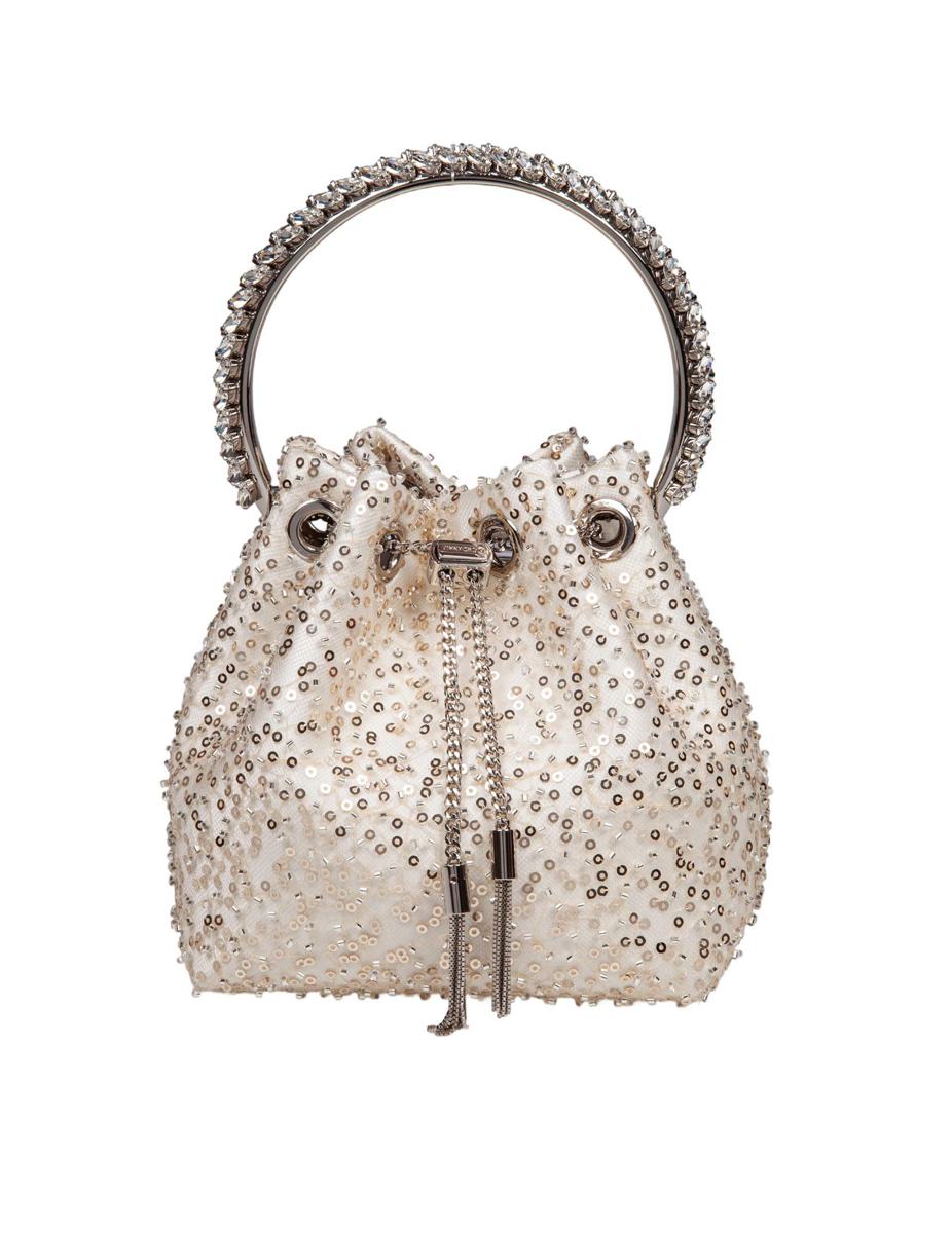 Jimmy Choo 缎面微网眼包