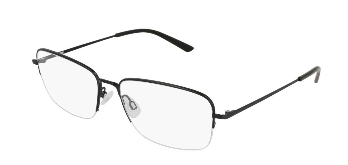 Puma Black Rectangular Semi rim 61mm Men's Eyewear PU0182O 011