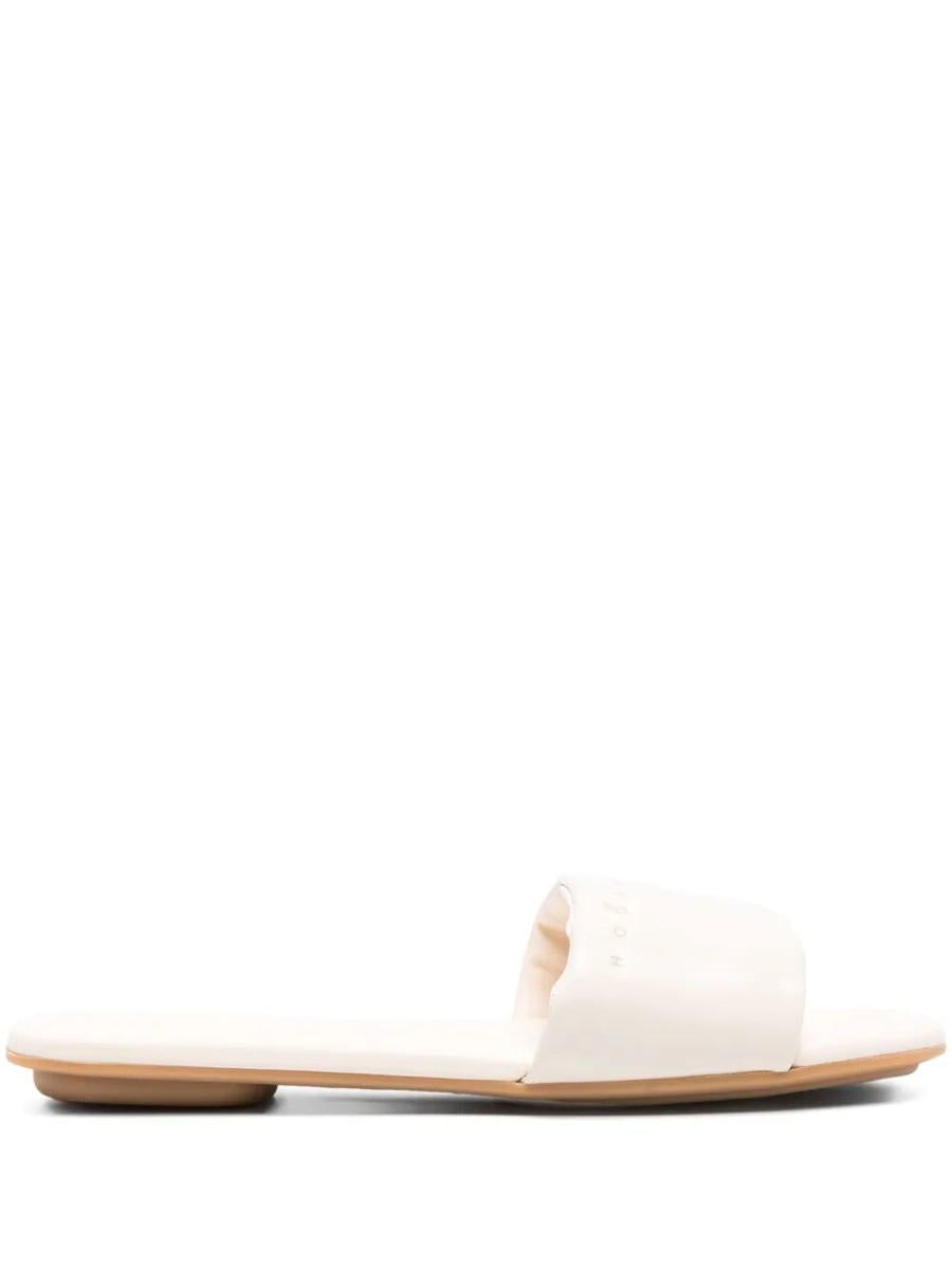 Hogan Leather Slide Shoes