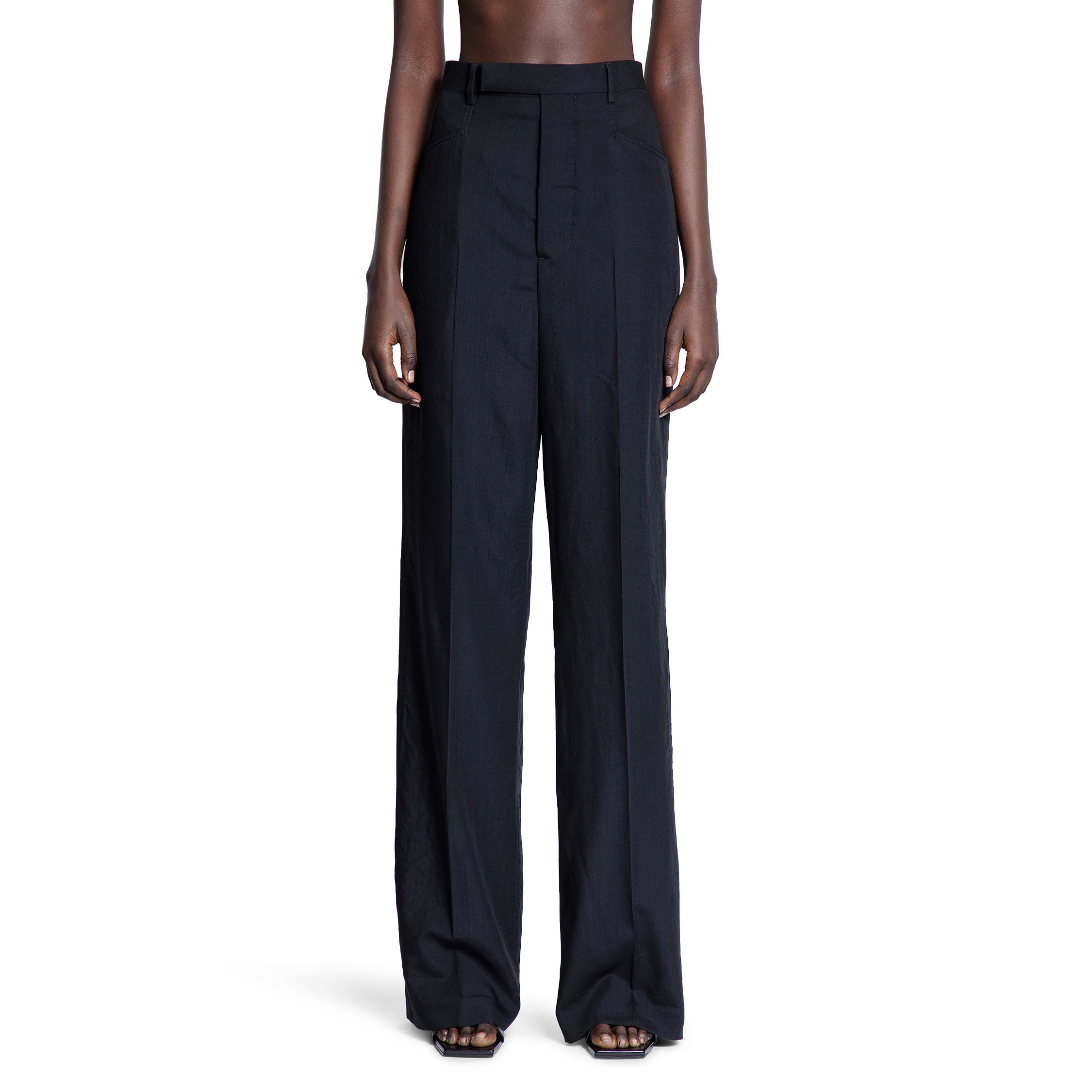 RICK OWENS WOMAN BLACK TROUSERS