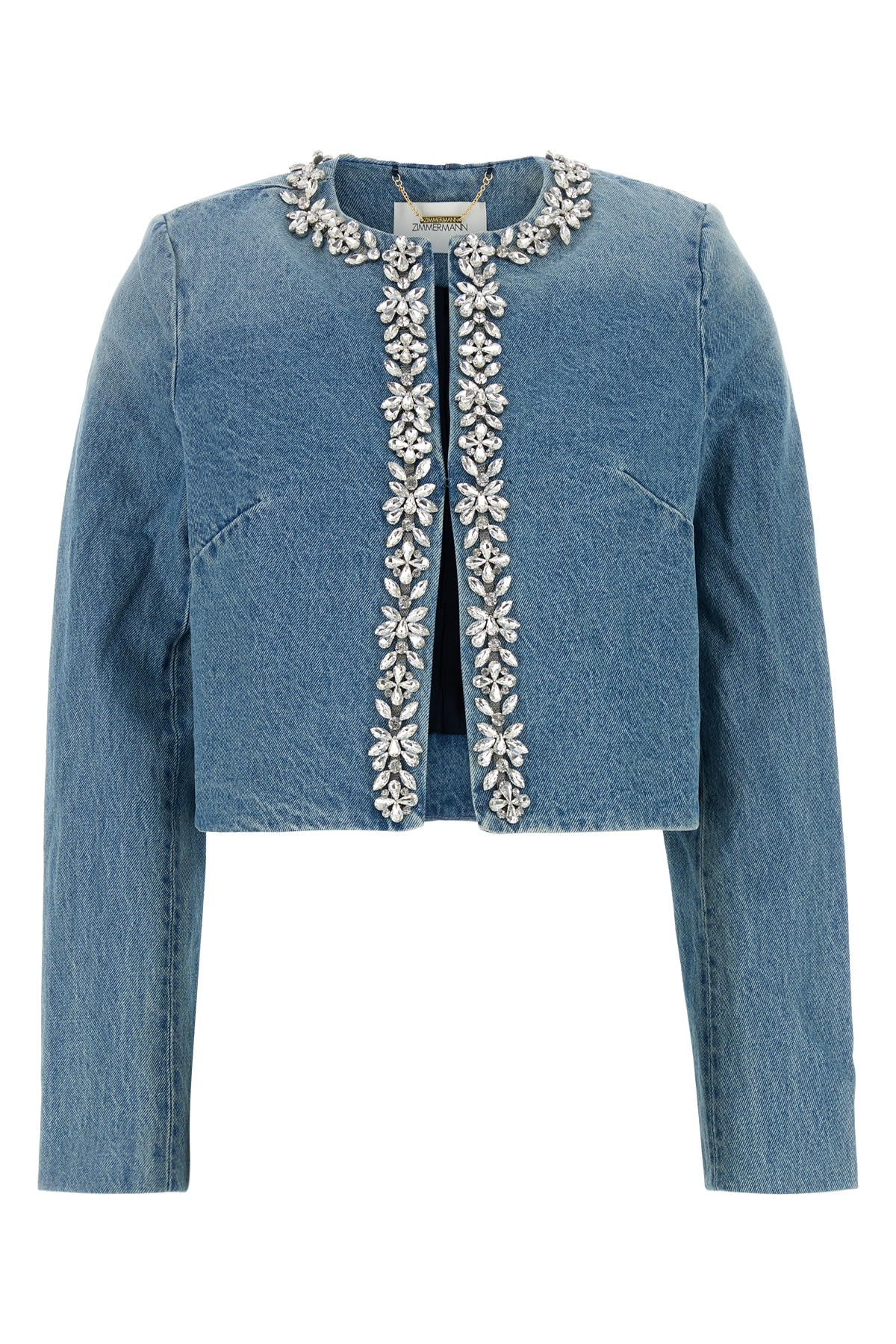 Zimmermann Crush Embellished Denim Jacket