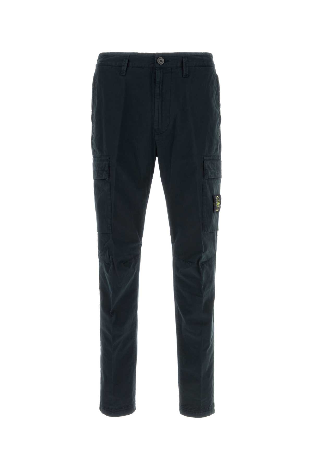 Stone Island Midnight Blue Stretch Cotton Pant