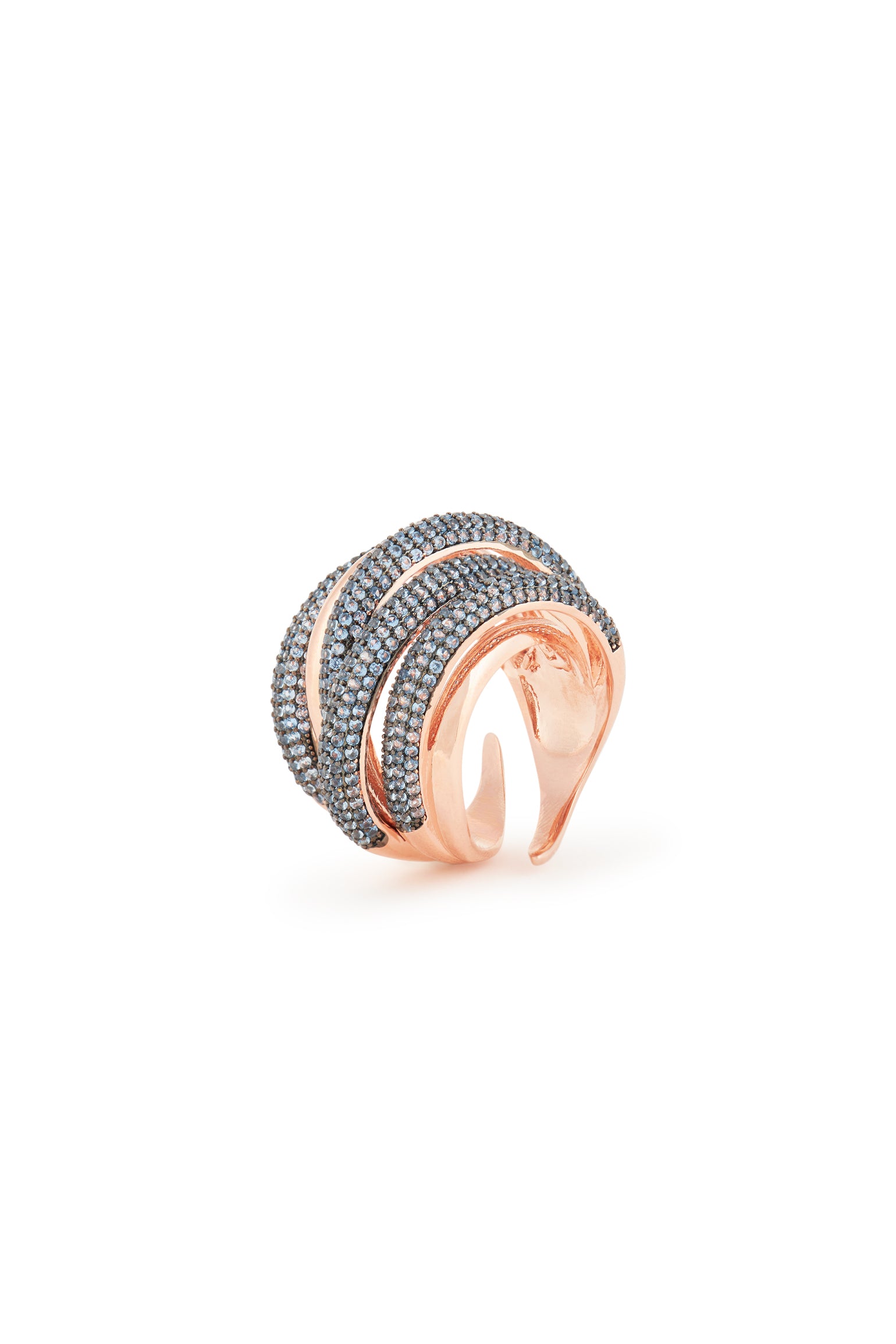 MELUSina BIJOUX Anello a Filo Intrecciato牛仔裤