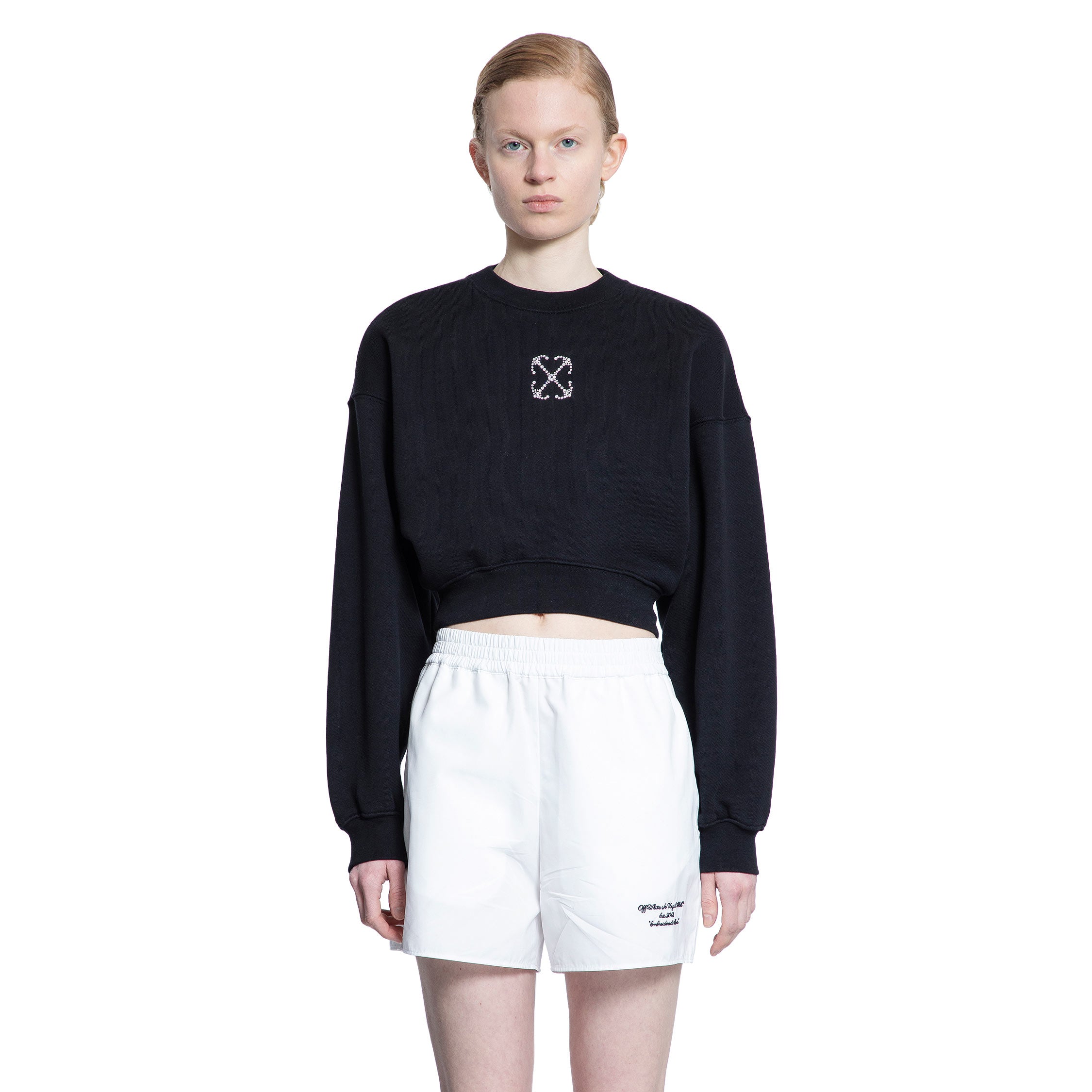 OFF-WHITE WOMAN BLACK SWEATSHIRTS