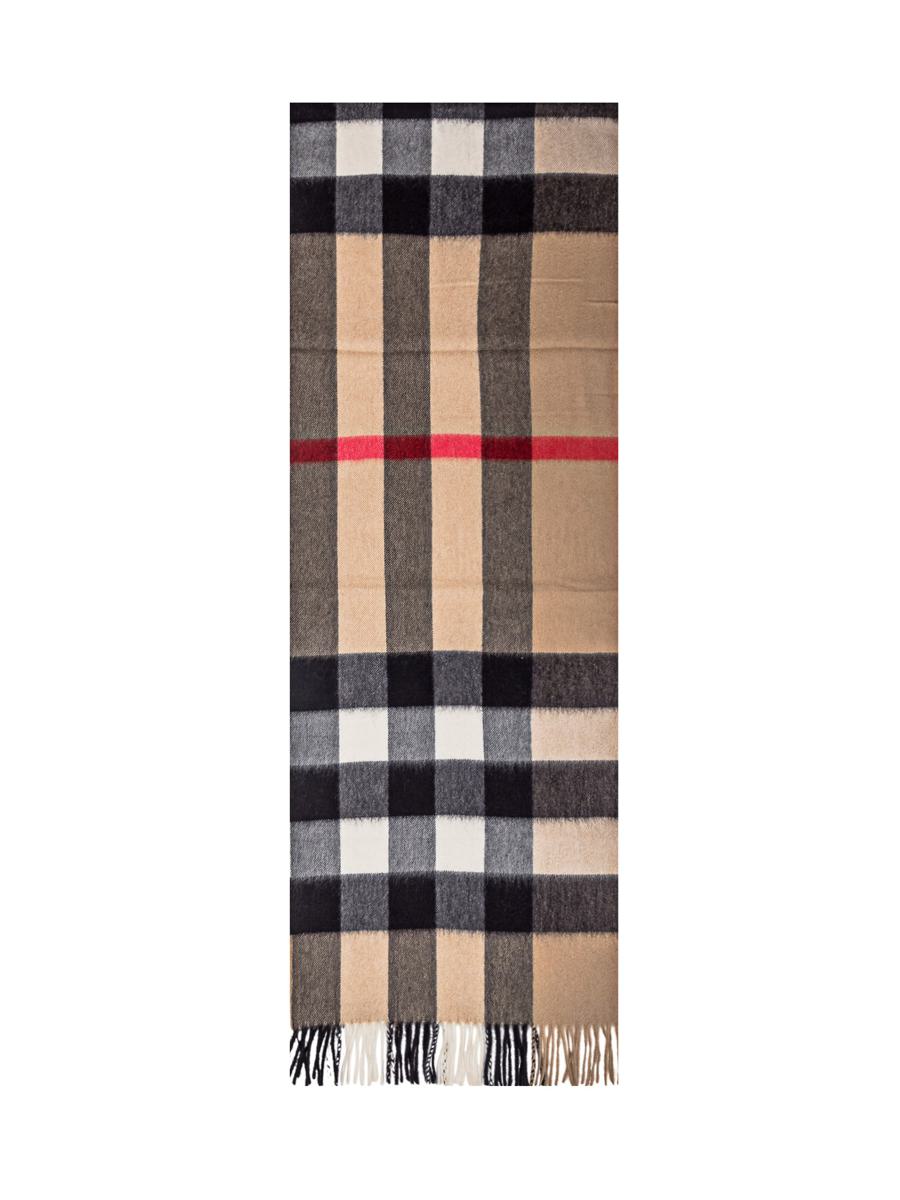 Burberry 半大格纹围巾