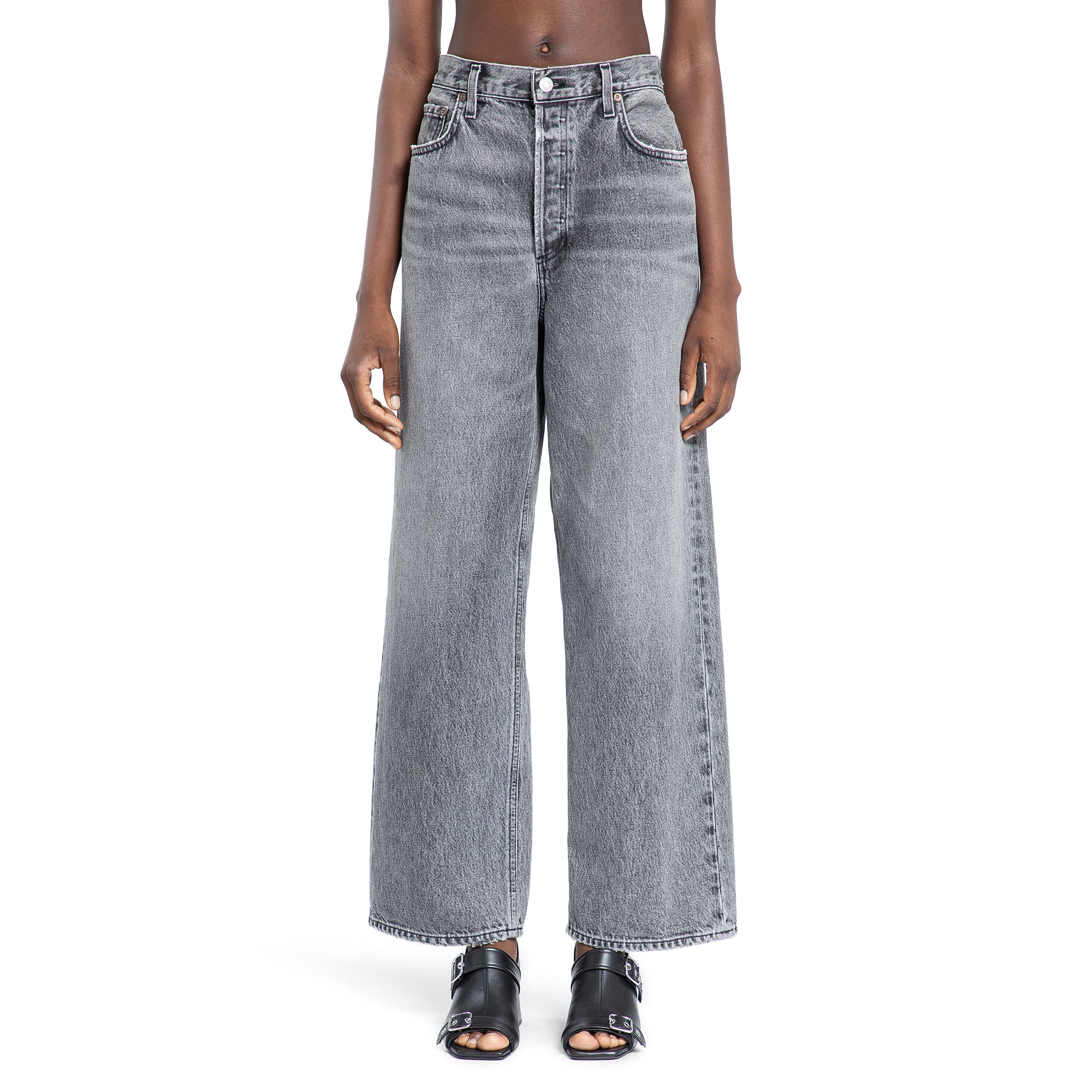 AGOLDE WOMAN GREY JEANS