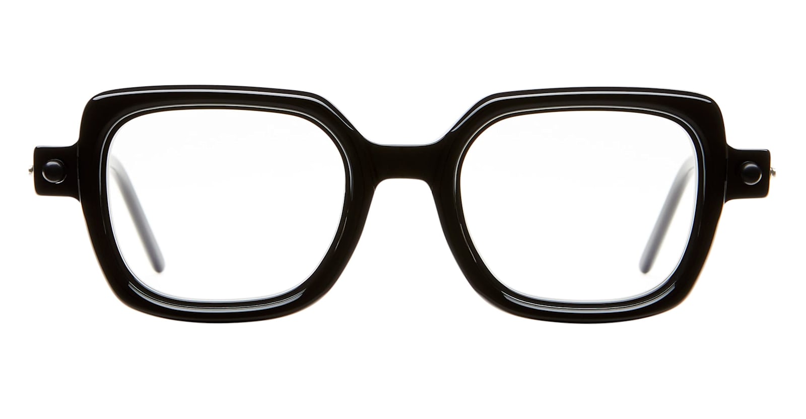 Kuboraum Mask P4 - Black Shine / Ivory Rx Glasses