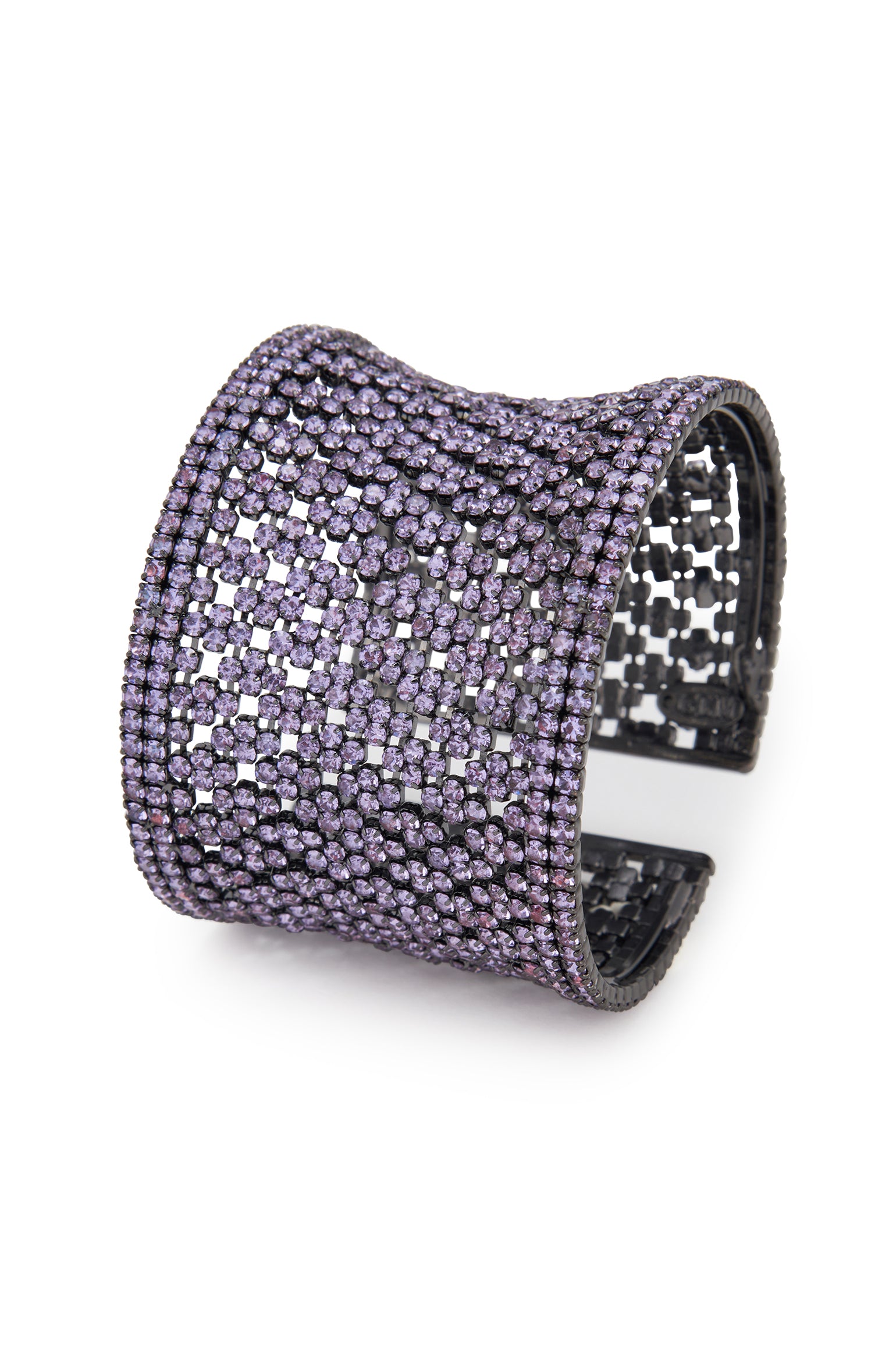 MELUSina BIJOUX Bracciale Semirrigido con Strass Lilla