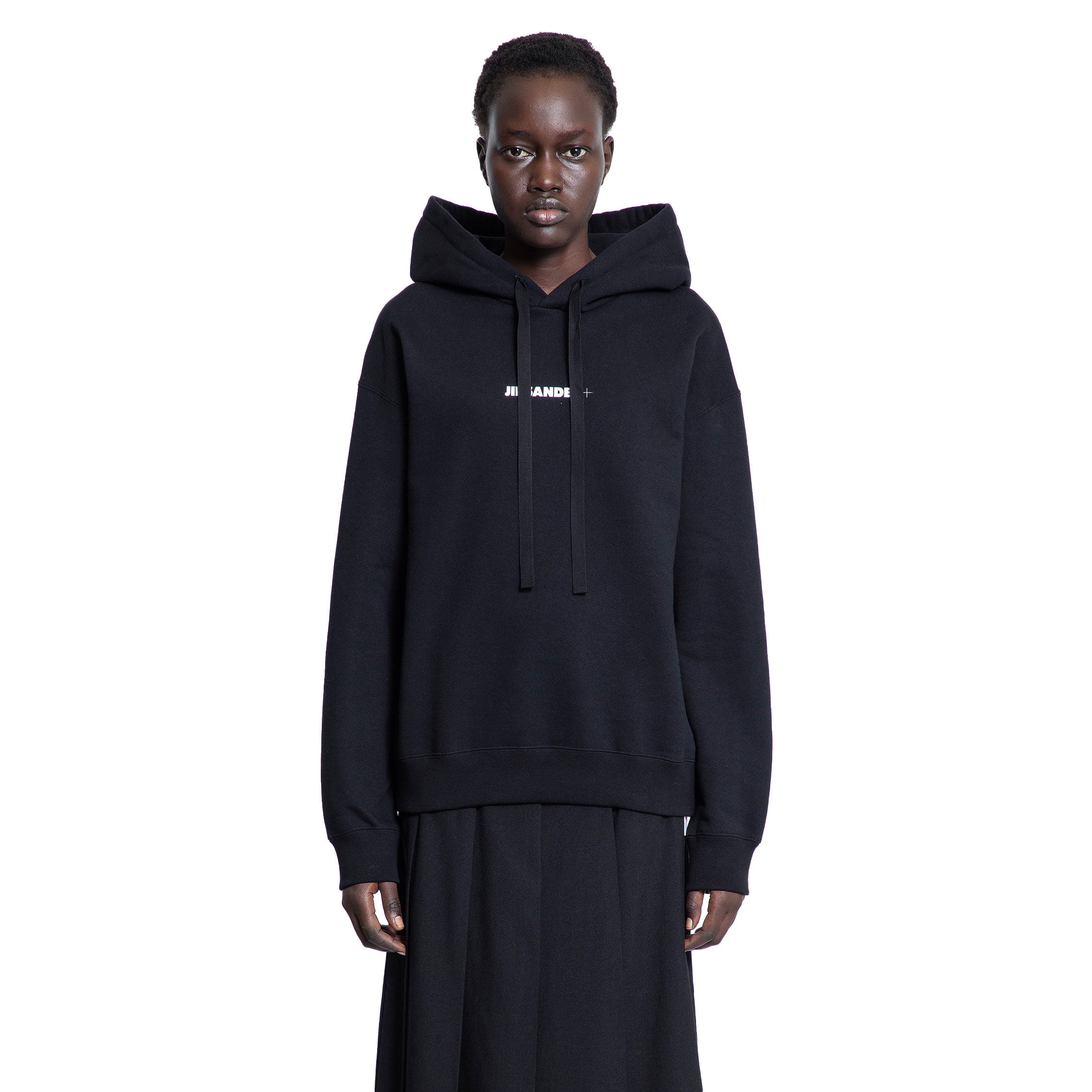 JIL SANDER WOMAN BLACK SWEATSHIRTS