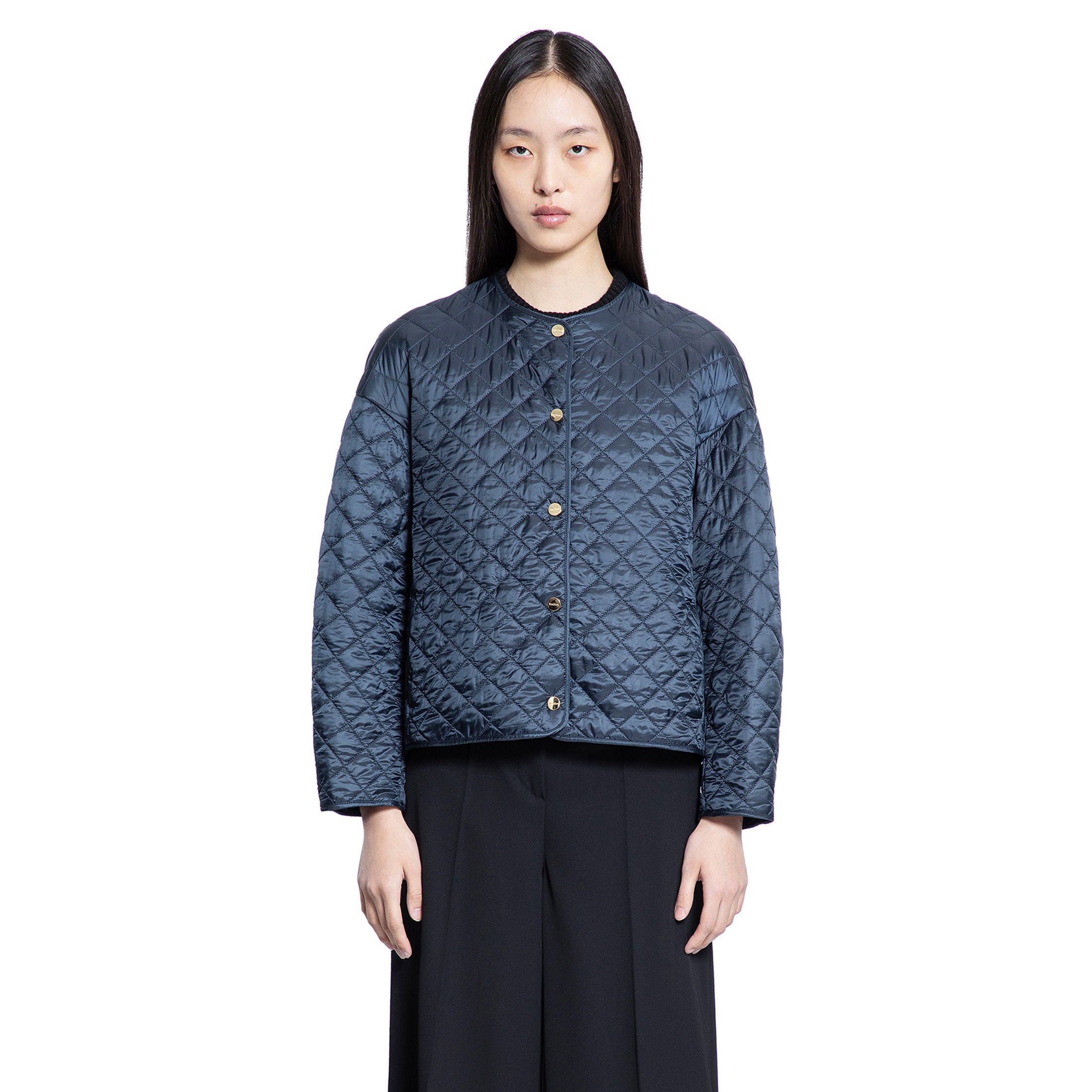S MAX MARA WOMAN BLUE JACKETS