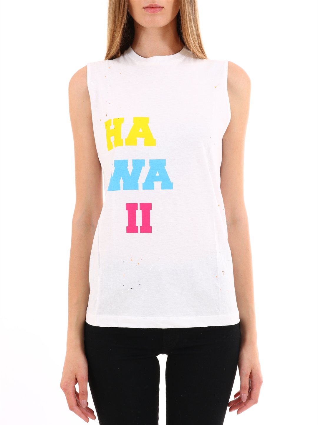 Hawaii White cotton top