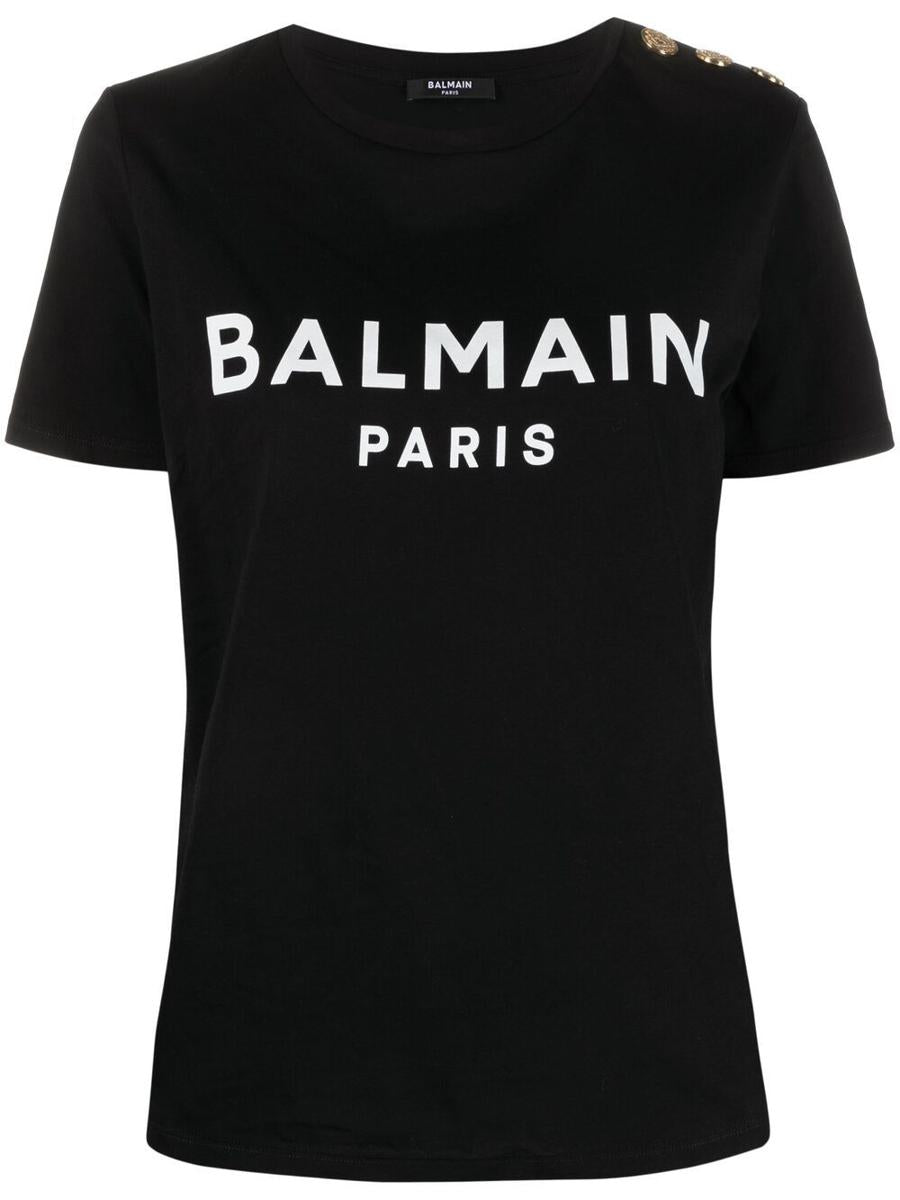 Balmain Logo Organic Cotton T-Shirt