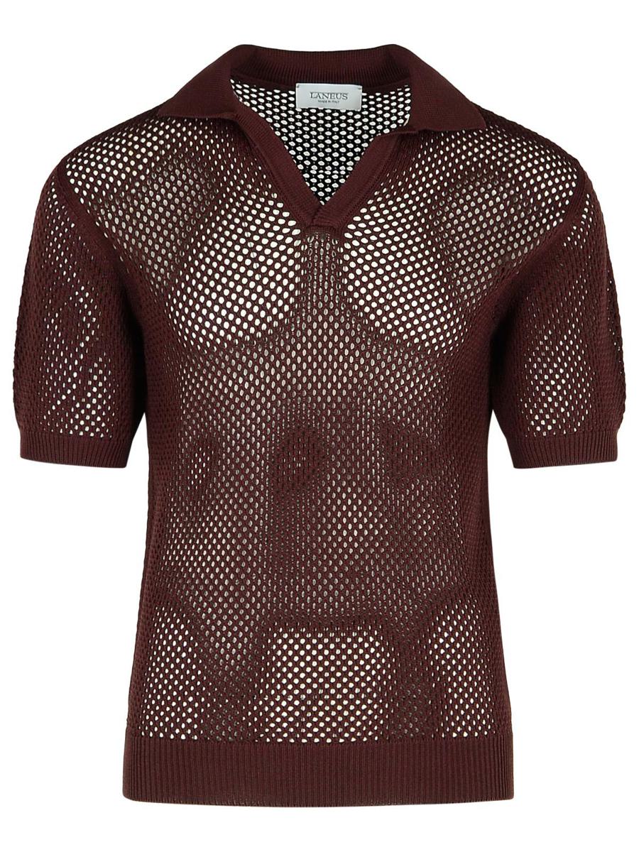 Laneus Brown Viscose Blend Sweater