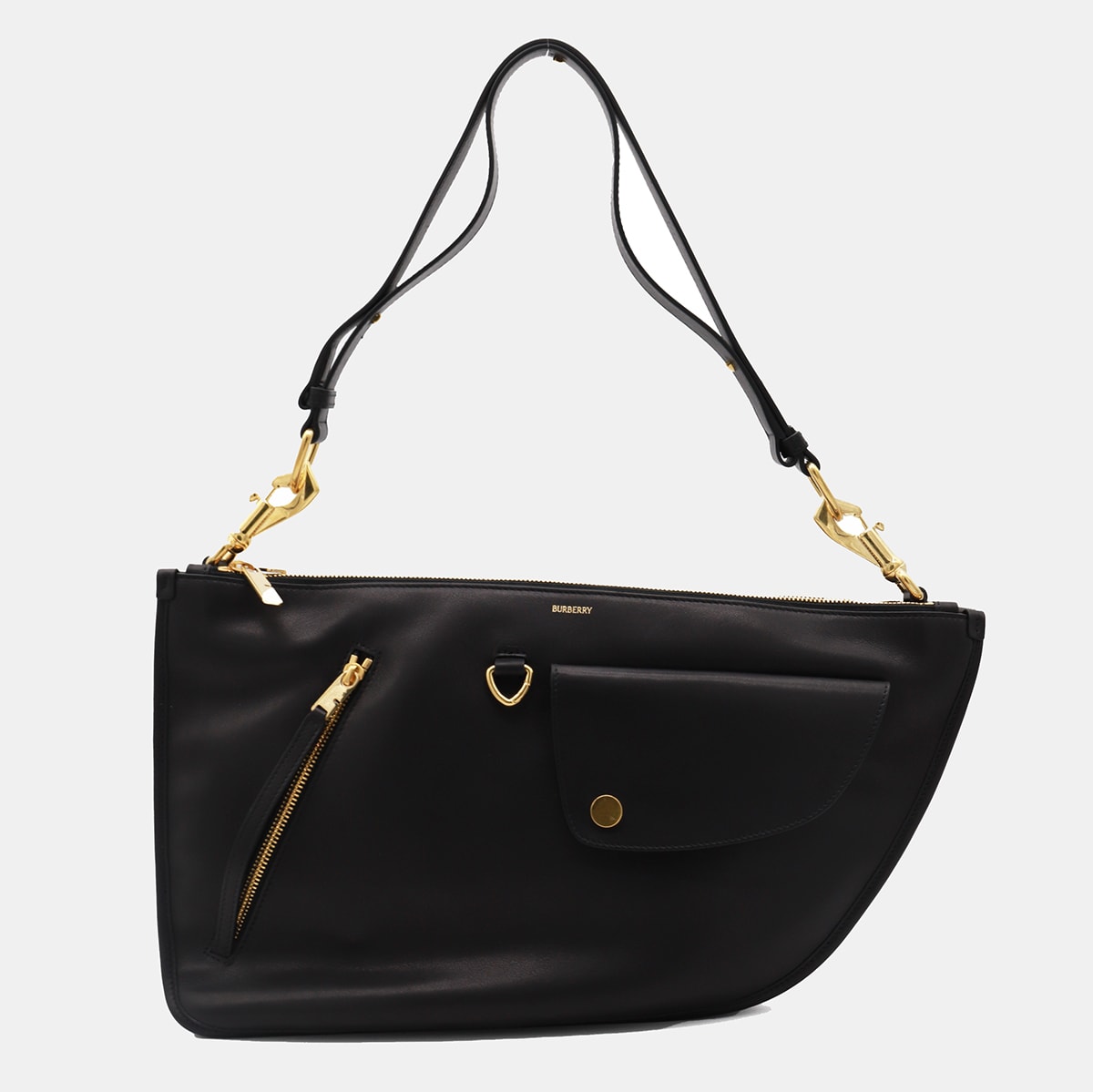 Burberry 黑色皮革单肩包