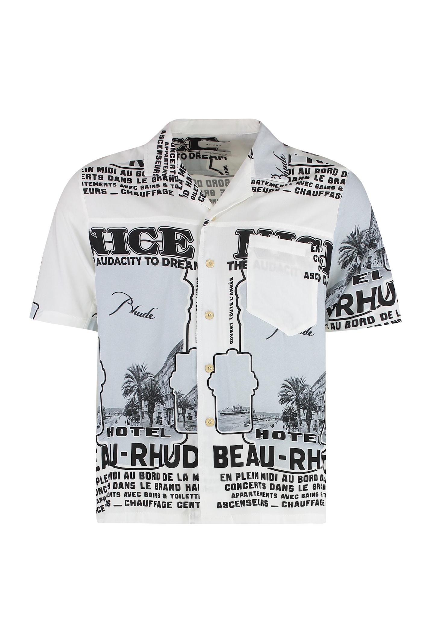 Rhude Printed Short Sleeved Shirt