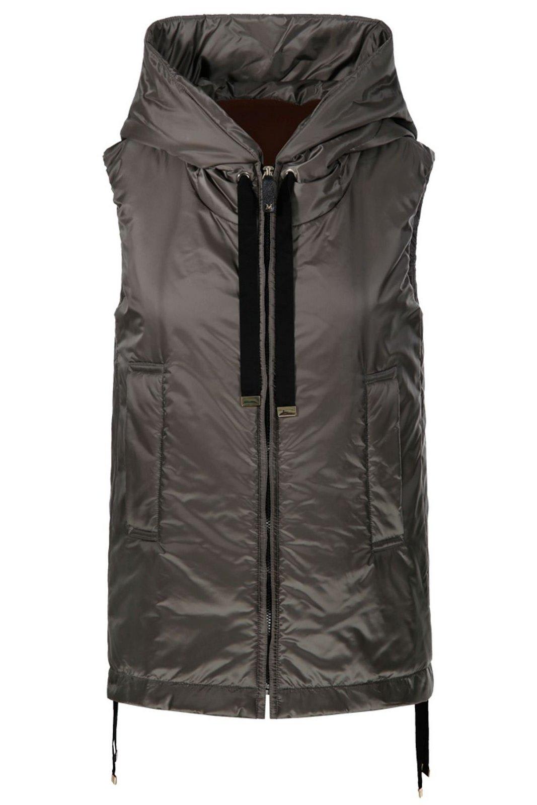 Max Mara The Cube Greengo Zip-up Drawstring Gilet