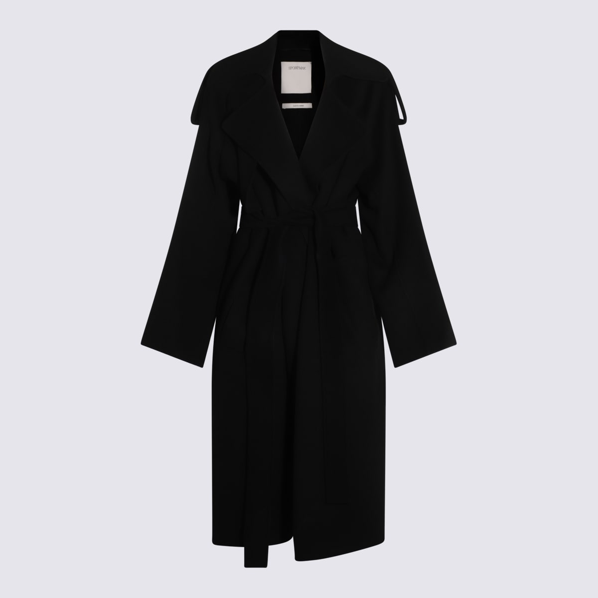 SportMax黑色羊毛外套