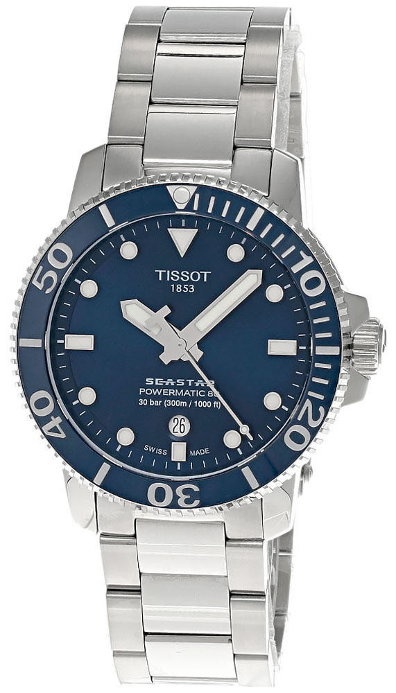 TISSOT Seastar 1000 Powermatic 43MM SS Men's Watch T120.407.11.041.03 / T1204071104103