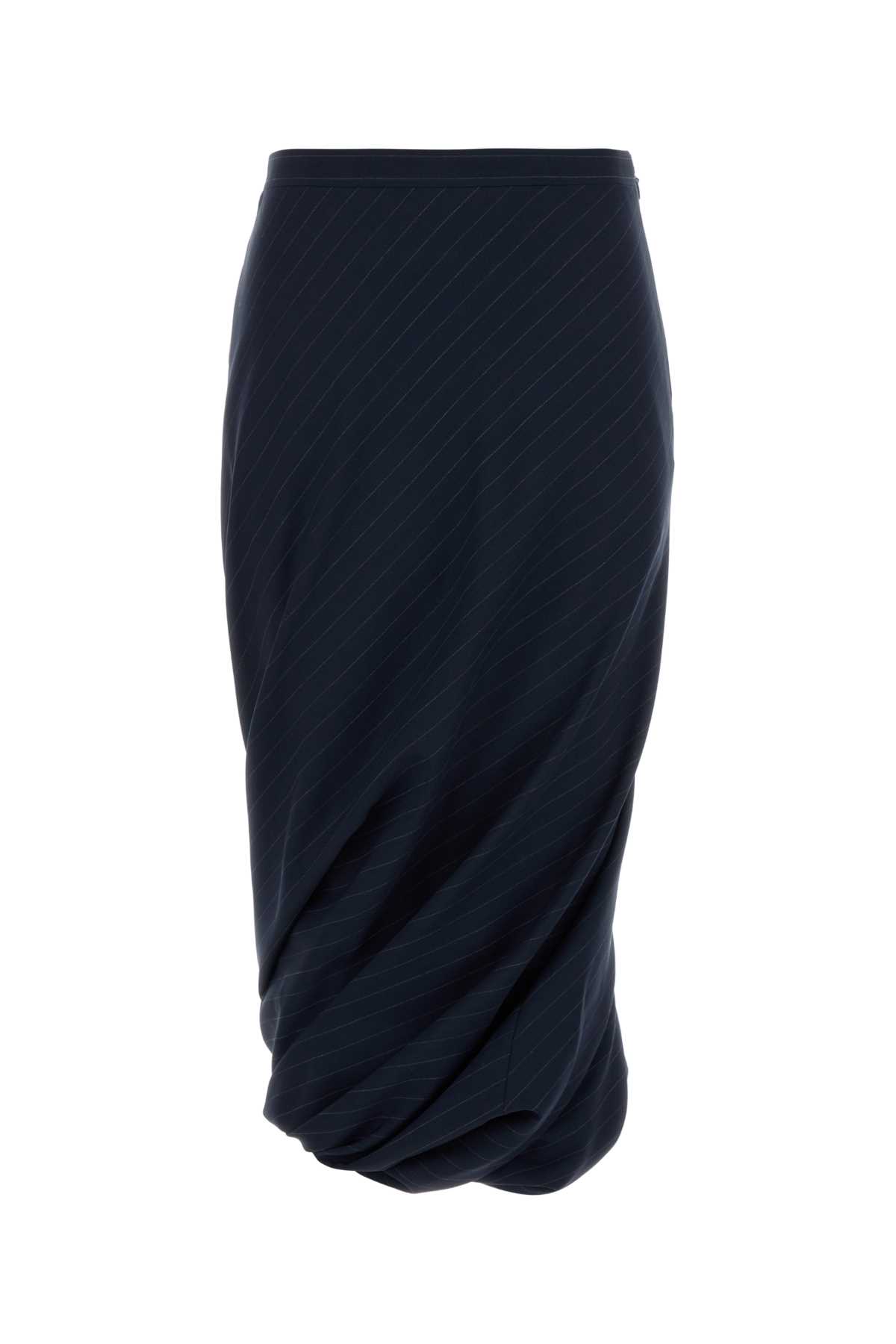 Balenciaga Embroidered Wool Skirt