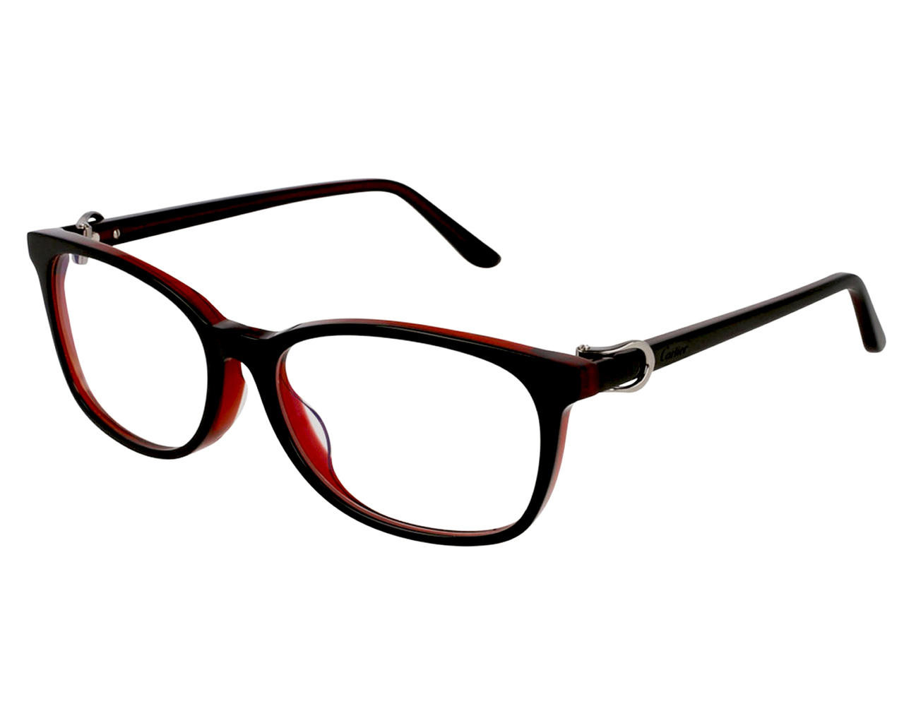 CARTIER Transparent Black 56-16-145MM Women's Eyewear CT0008OA 005