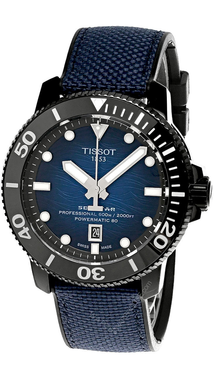 TISSOT Seastar 2000 Professional Powermatic 80 46MM Men's Watch T120.607.37.041.00 / T1206073704100