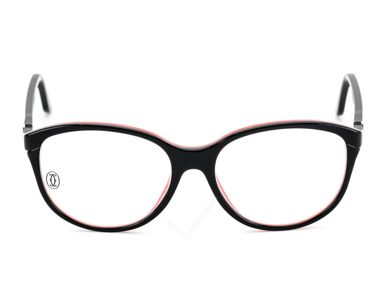 Cartier Double C-Decor Black-Red Composite Optical Glasses EYE00091