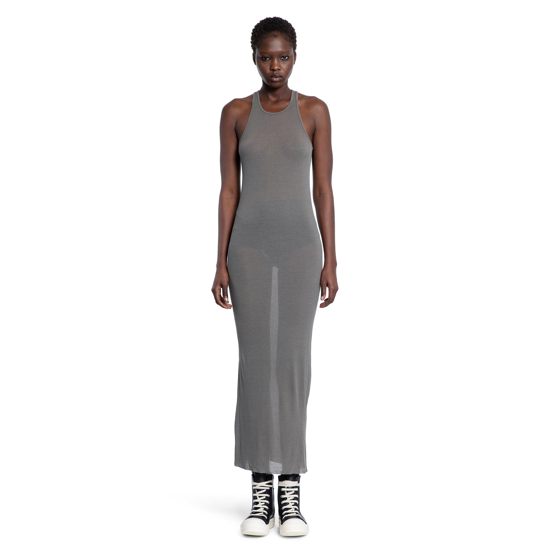 RICK OWENS WOMAN GREY DRESSES