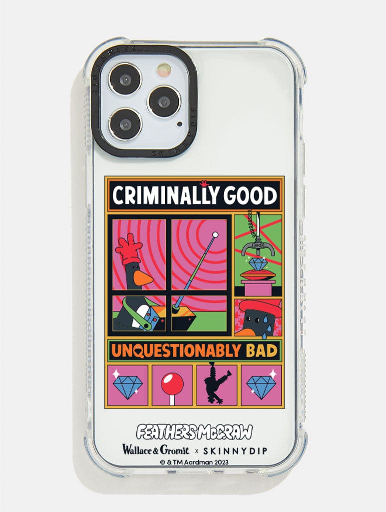 Wallace & Gromit x Skinnydip Criminally Good Shock i Phone Case, i Phone 15 Pro Max Case