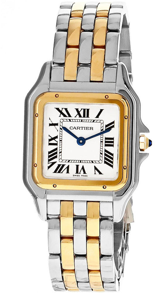 CARTIER Panthere de Cartier Medium 18K Yellow Gold SS Women's Watch W2PN0007