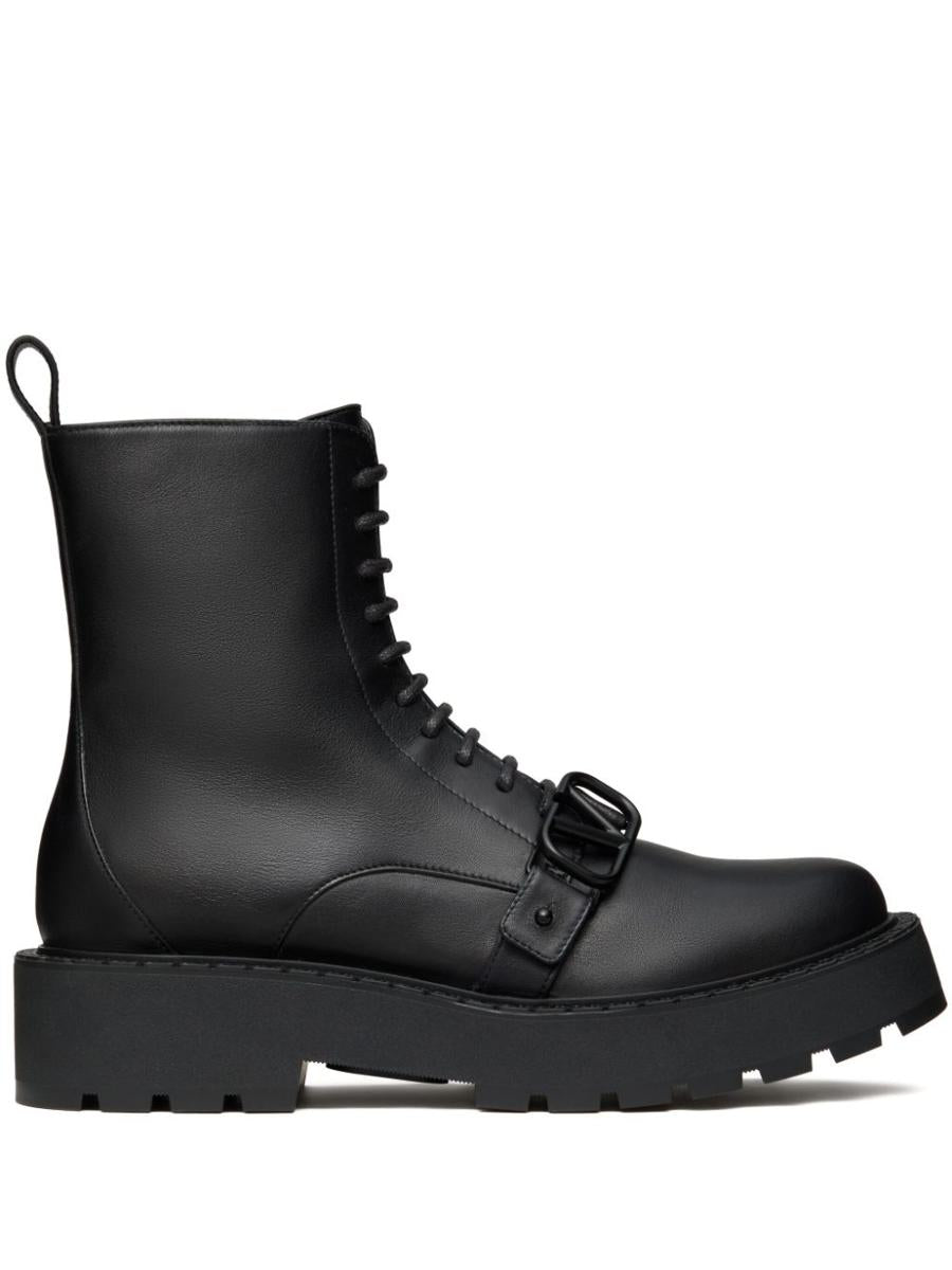 Valentino Garavani "Vlogo Signature" Strappy Ankle Boots