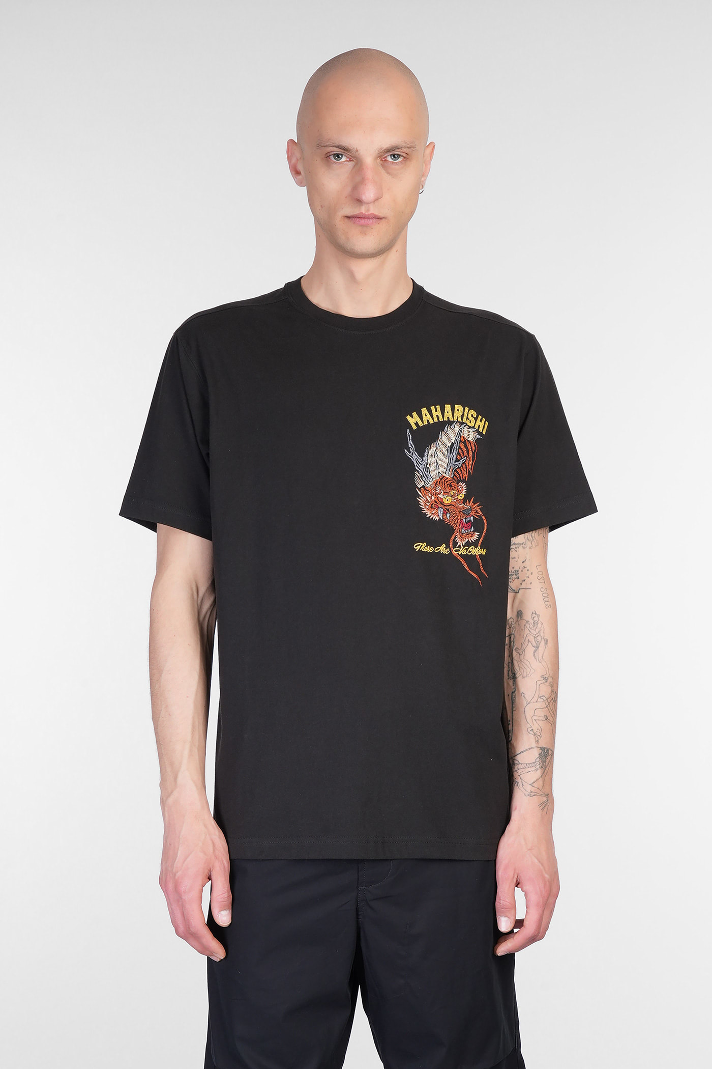 Maharishi T-shirt In Black Cotton