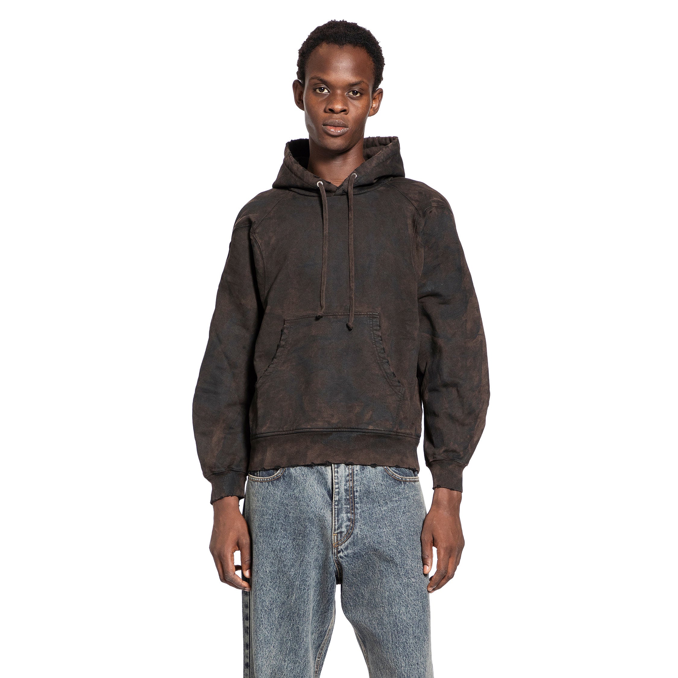 JORDANLUCA MAN BLACK SWEATSHIRTS